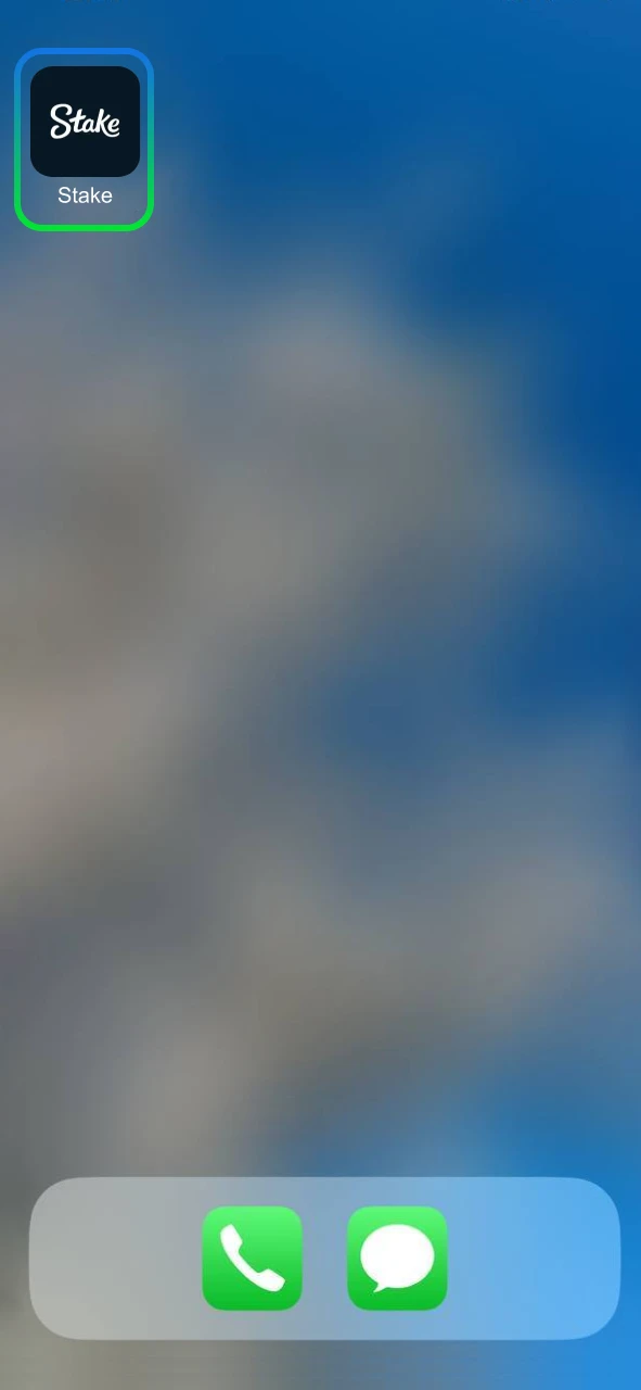 Complete the Stake app setup and create the icon.