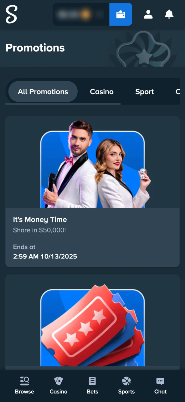 Stake app promotions give you extra betting value.