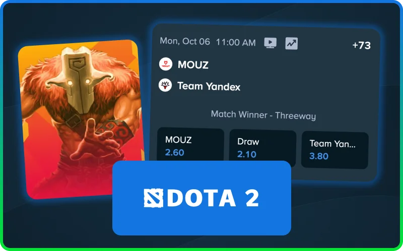 Bet on popular Dota 2 tournaments on Stake.