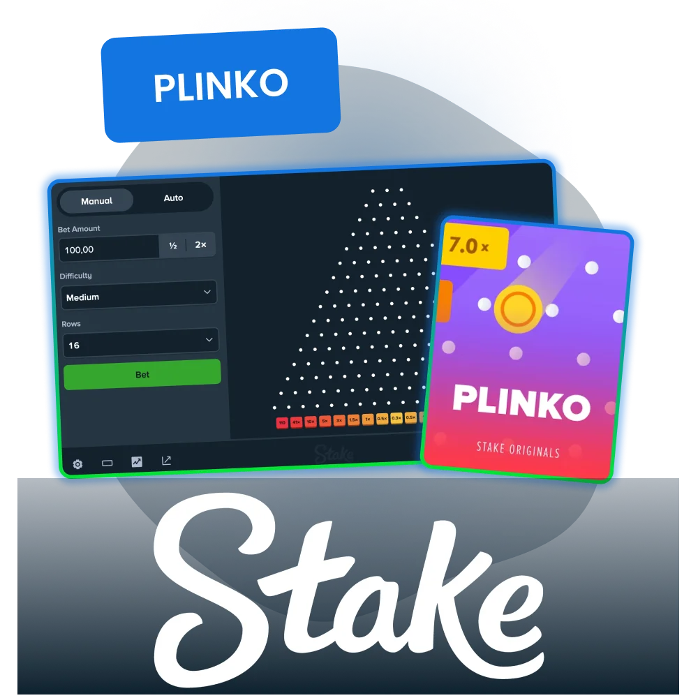 Adjust risk and rows for your style in Stake Plinko.