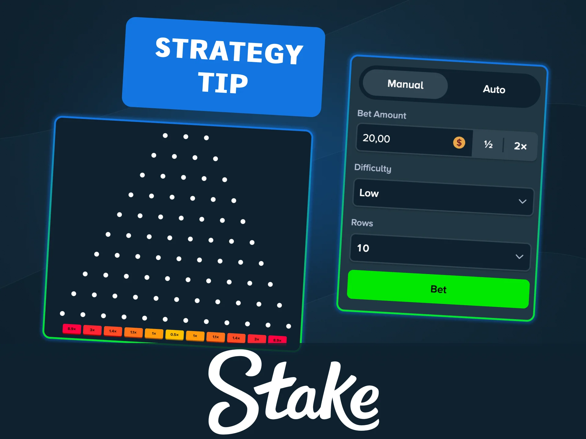 Play Stake Plinko smart, use strategy and balance risk for more fun.