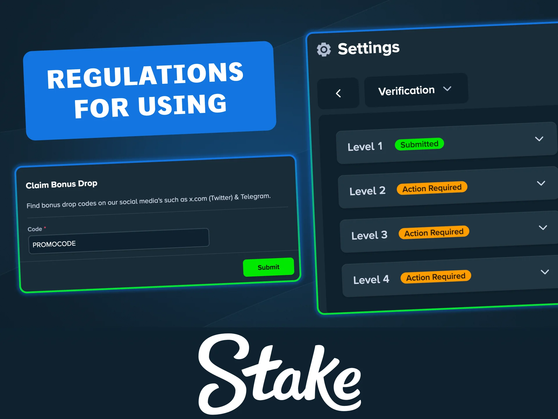 Use one account per person on Stake to follow terms and avoid issues.