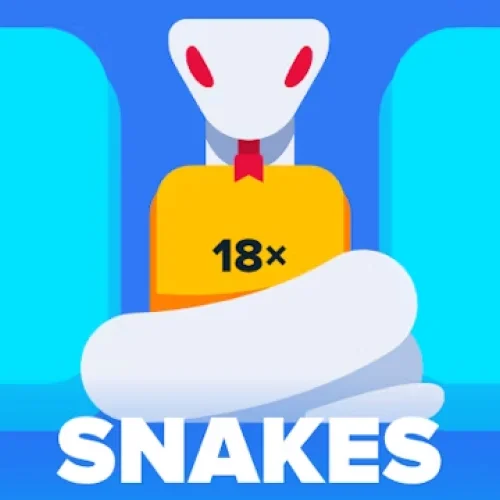Avoid the snakes and increase your winnings in Stake Snakes game.