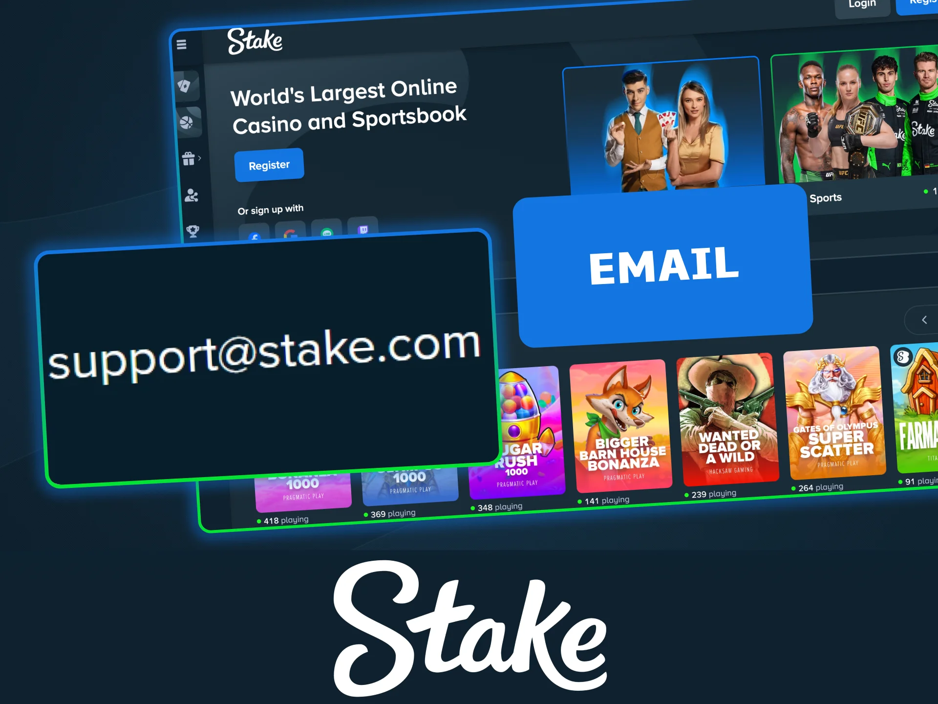 Email Stake support for step-by-step guidance on any problem.