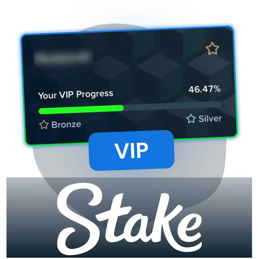 Join the Stake VIP Club and earn tiered rewards.