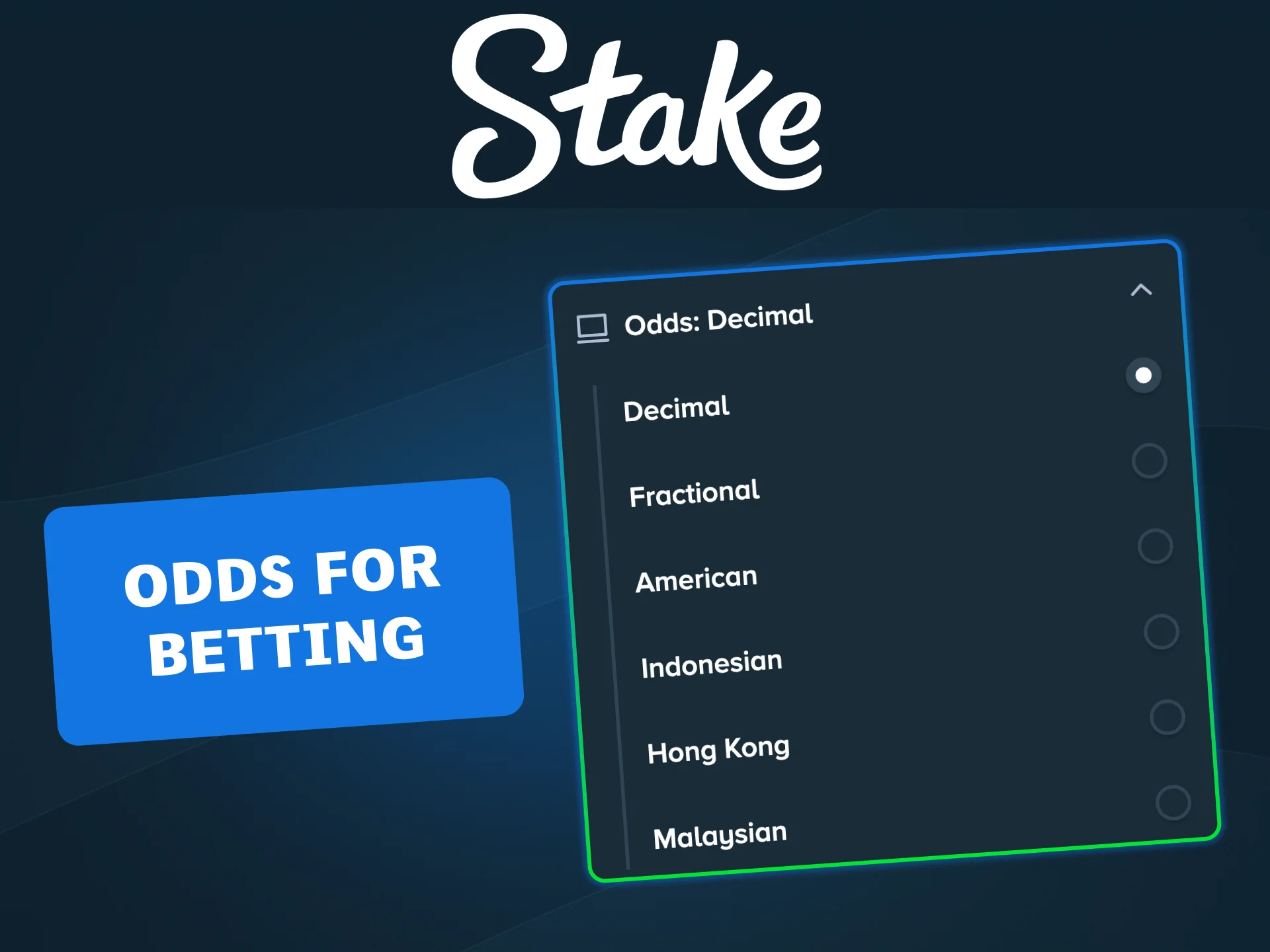Check live esports odds on Stake with multiple formats for every match.