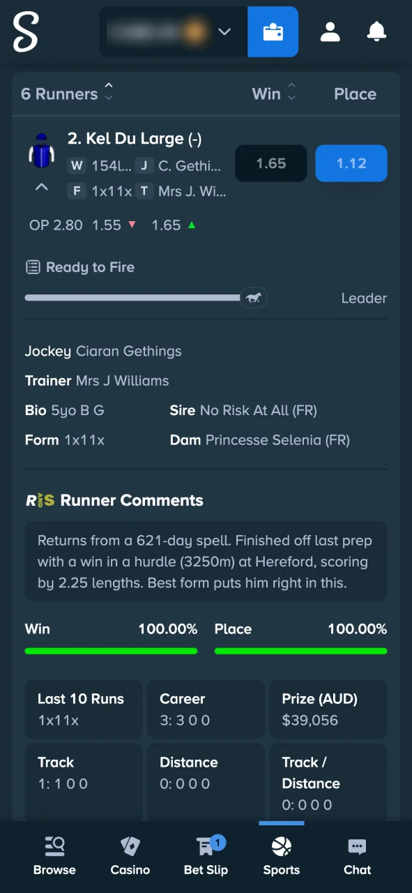 Follow your race live on Stake Casino and see payouts appear right after.