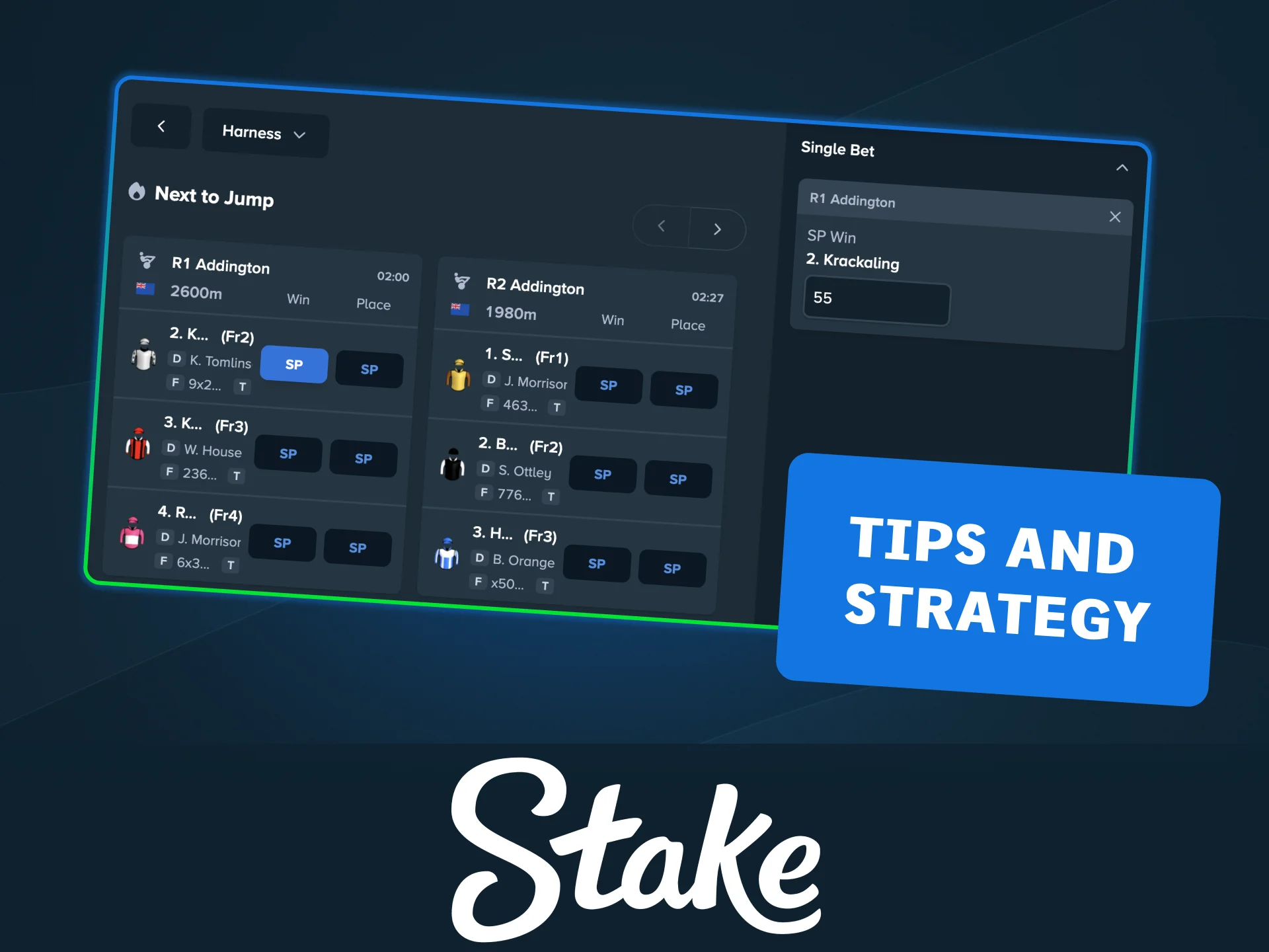 Learn top racing betting tips and improve your strategy at Stake.
