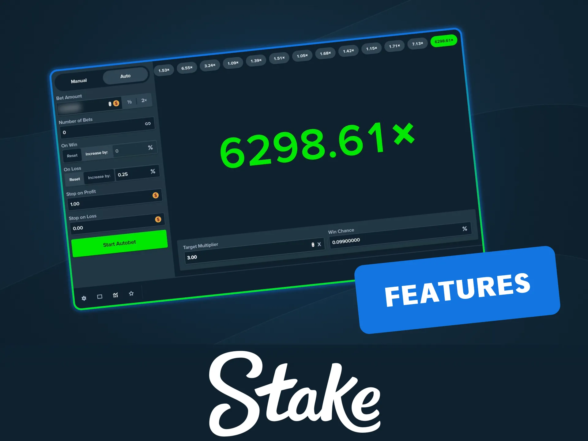 Explore Limbo game features on the Stake official betting platform.