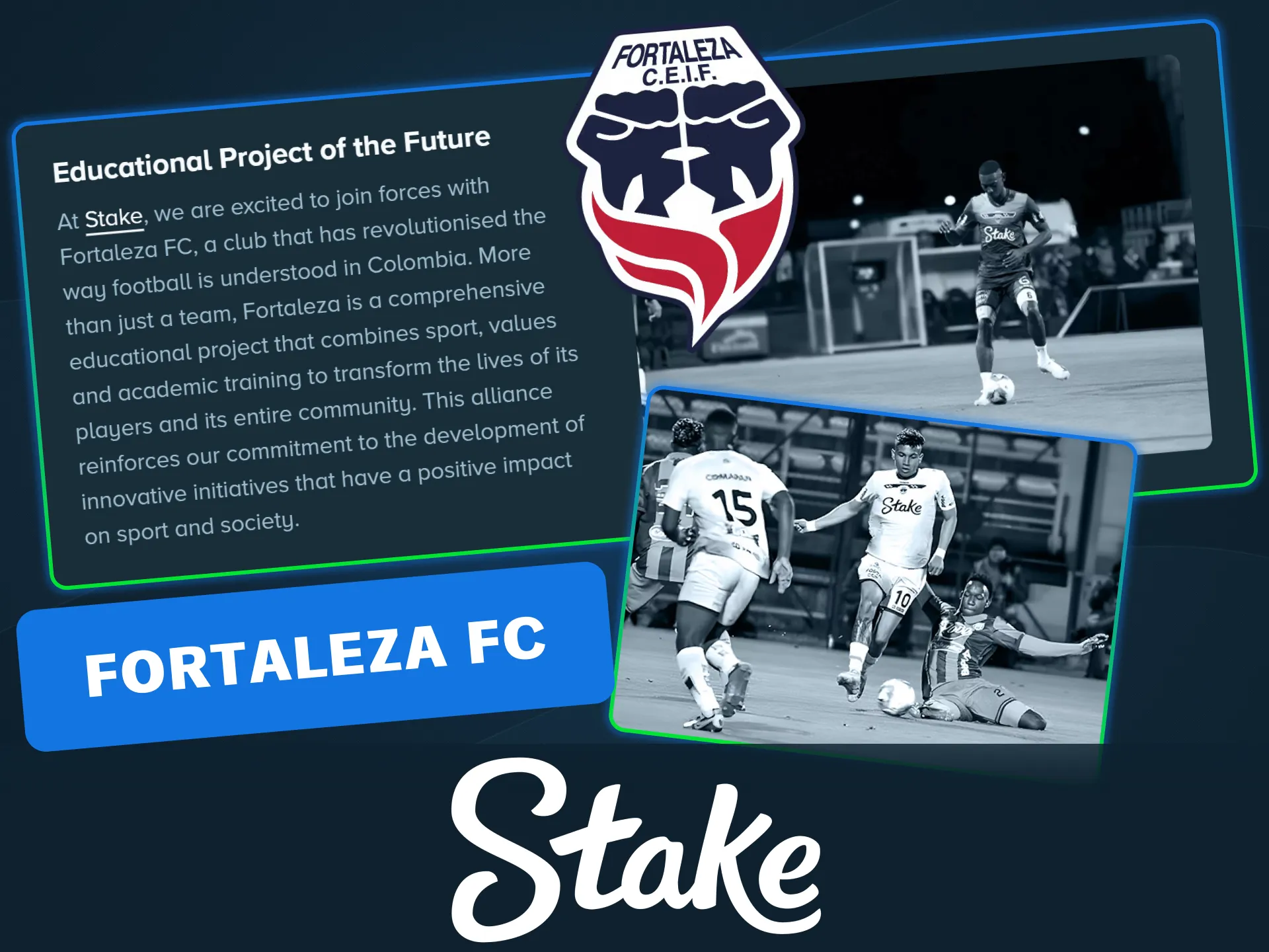 Join the Colombian football club at the Stake official site.