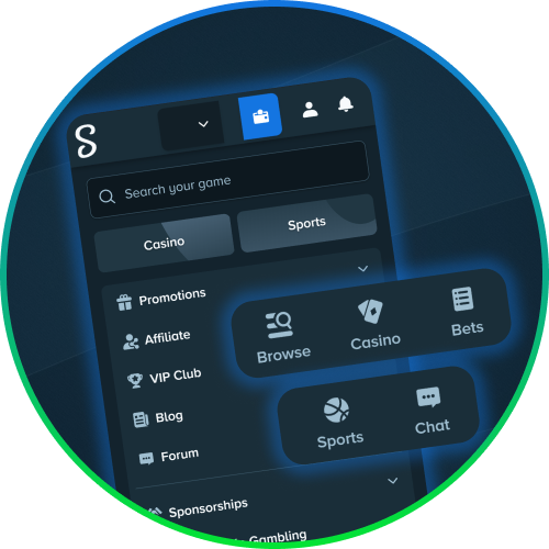 Access all the powerful features and games of the desktop site in the Stake app.