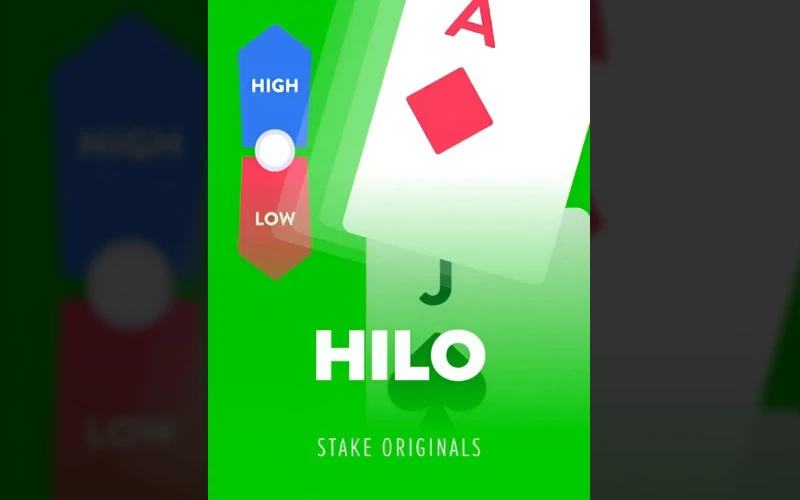 Play Hilo at Stake Casino and guess if the next card is higher or lower.