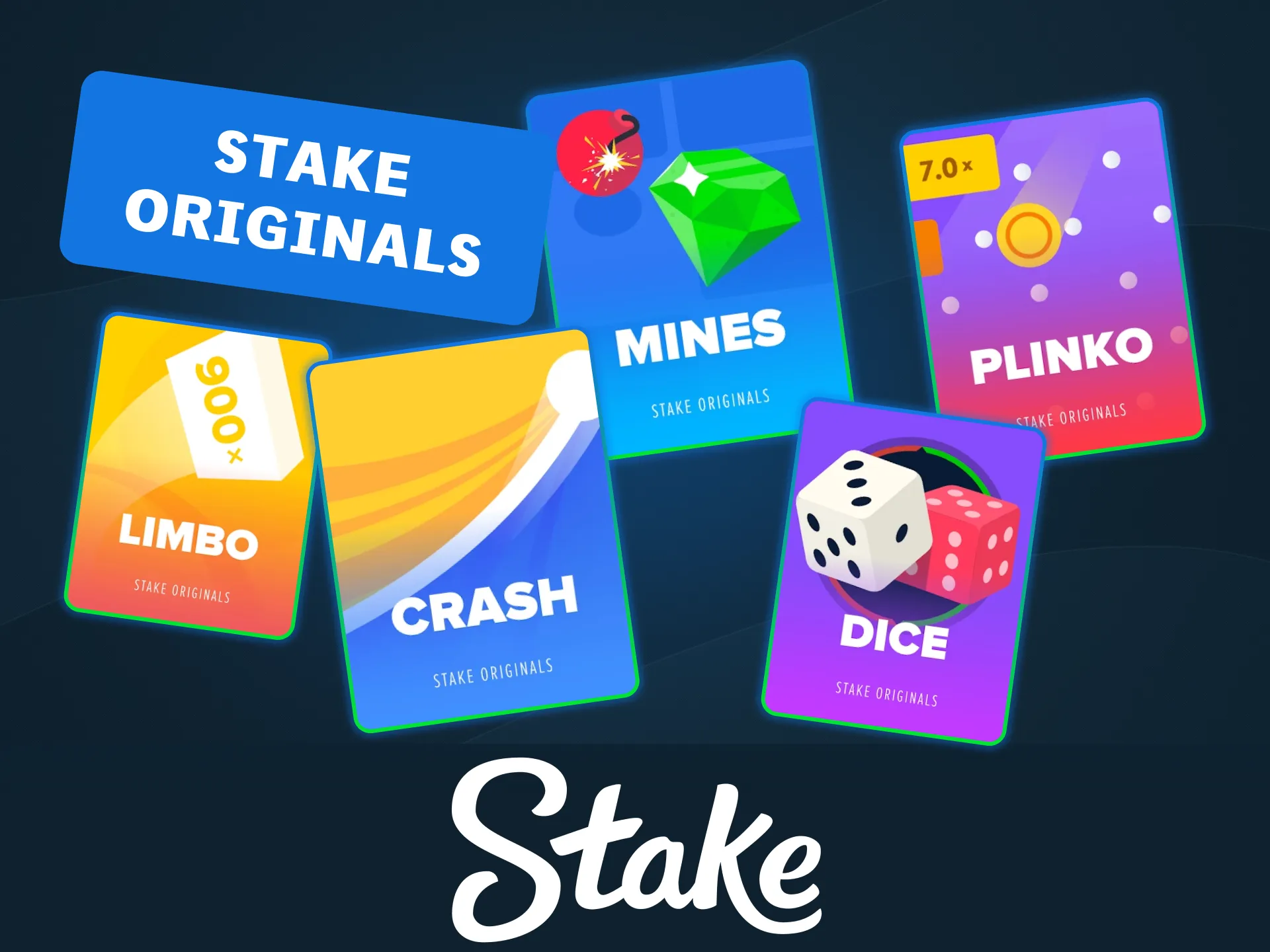 Play exclusive provably fair crypto titles on official Stake platform.